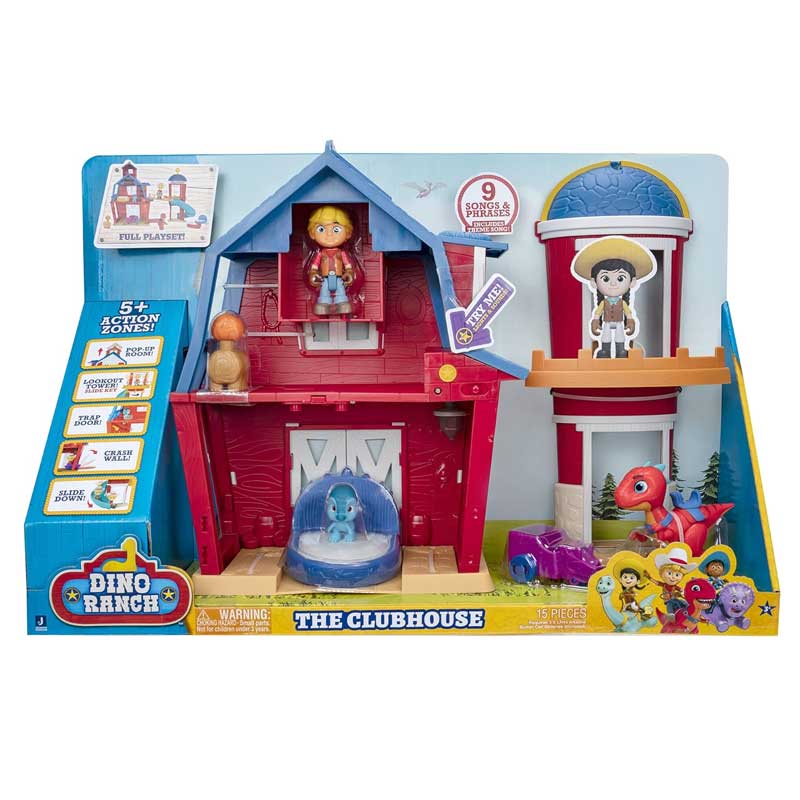 GIOCHI PREZIOSI Dino Ranch Playset Clubhouse con Personaggi e Accessori