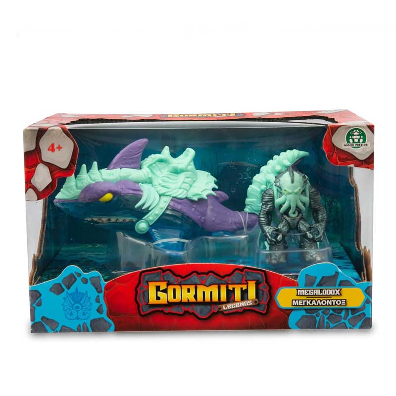 GIOCHI PREZIOSI Gormiti Legends Elemental Beasts Megalodox del mare e Poivrons