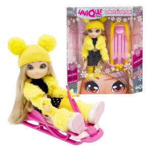 GIOCHI-PREZIOSI-Unique-Eyes-Bambola-Winter-Holiday-Amy