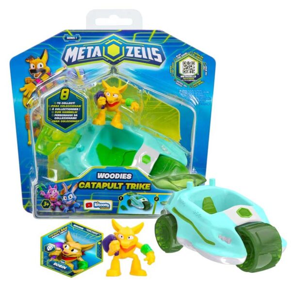 IMC TOYS Metazells Catapult-Trike Azzurro + Personaggio Robbin