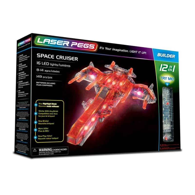 LASER PEGS Set Costruzioni Luminose 12-1 Nave