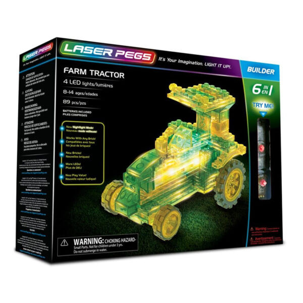LASER PEGS Set Costruzioni Luminose 8-1 Trattore