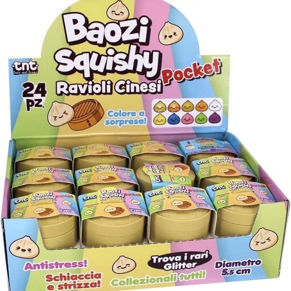 Baozi Squishy Pocket 1 Raviolo Cinese Antistress Collezionabile a Sorpresa