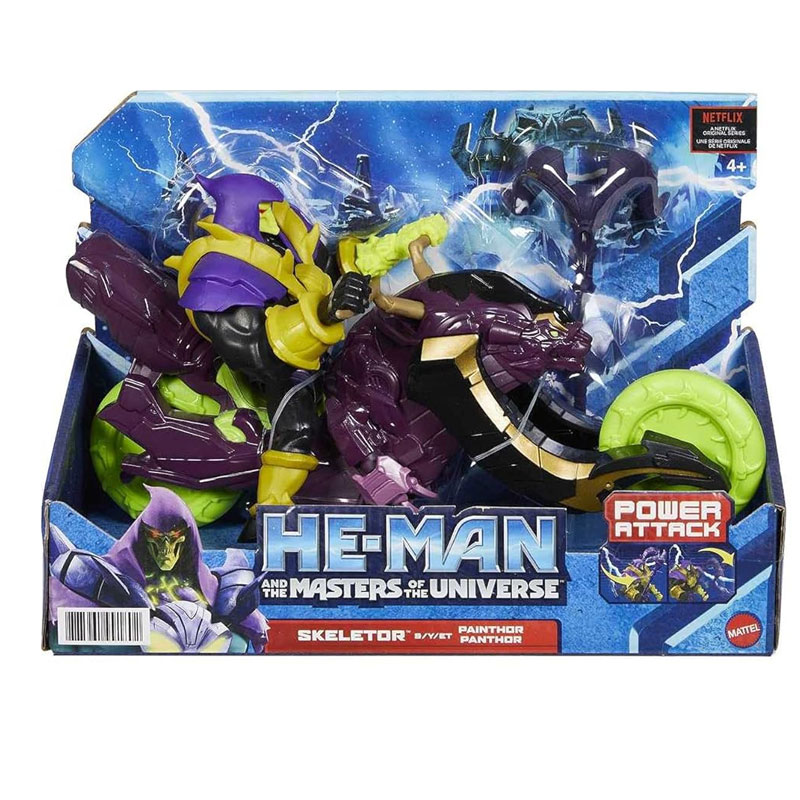 MATTEL He-Man Masters of the Universe Power Attack Skeletor & Panthor