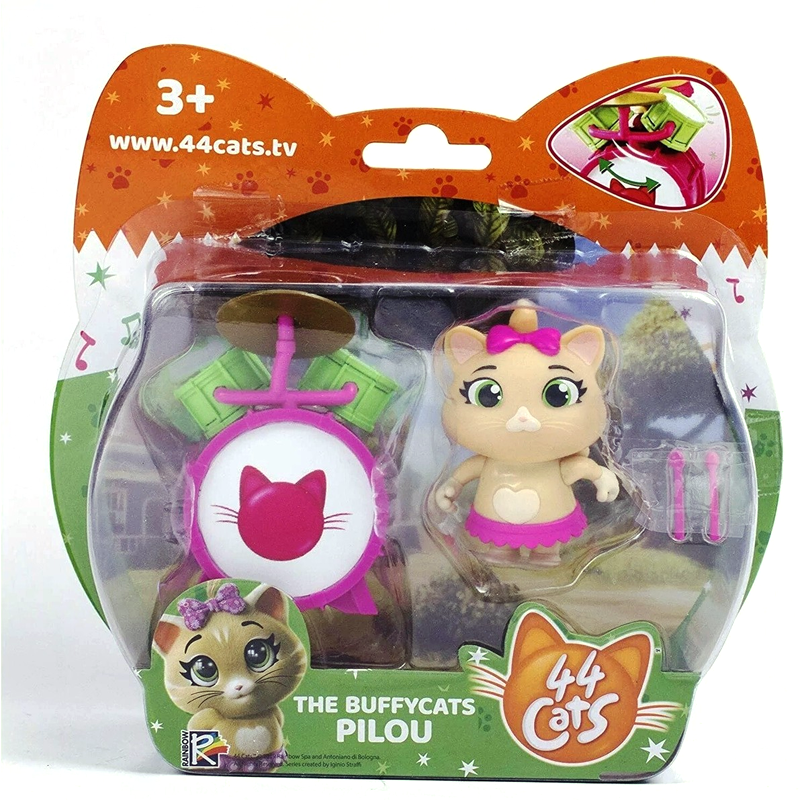 RAINBOW-44-Gatti-Pilou-Personaggio-con-Batteria