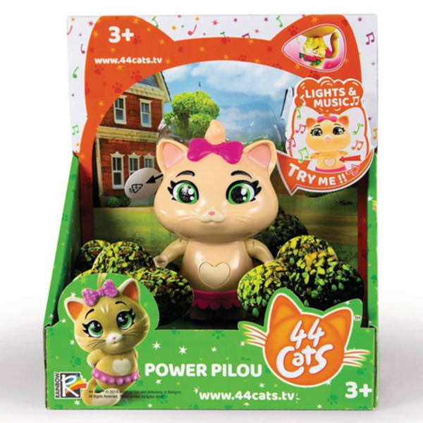 RAINBOW 44 Gatti Power Pilou Personaggio Luci e Musica