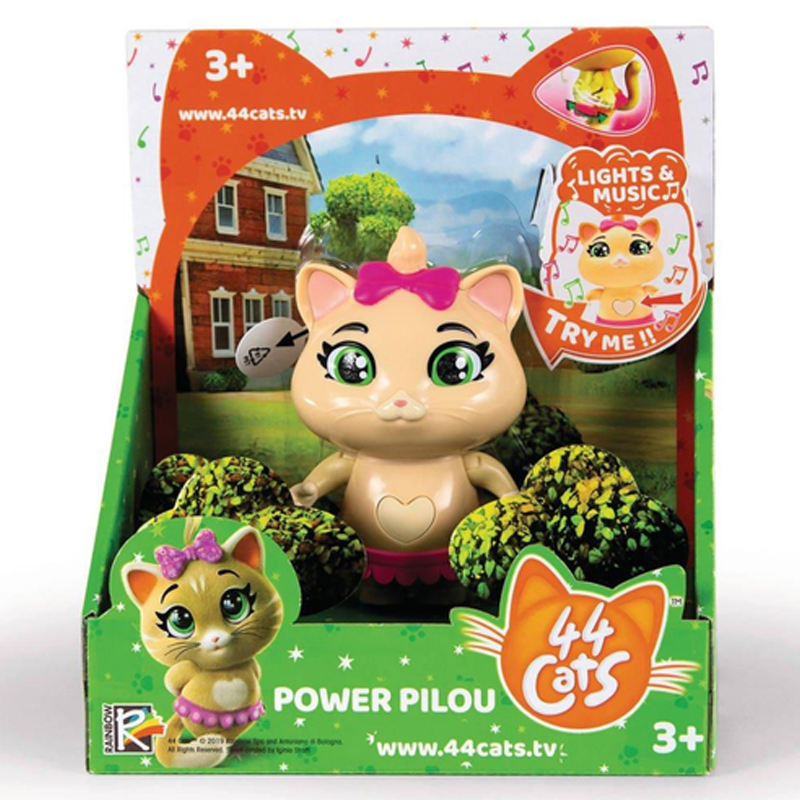 RAINBOW-44-Gatti-Power-Pilou-Personaggio-Luci-e-Musica