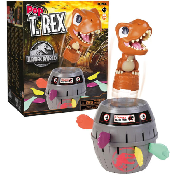 TOMY Pop Up T-Rex Jurassic World | Gioco per Famiglie