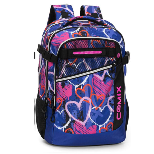 COMIX Zaino Scuola Hearts Cuori Graffiti