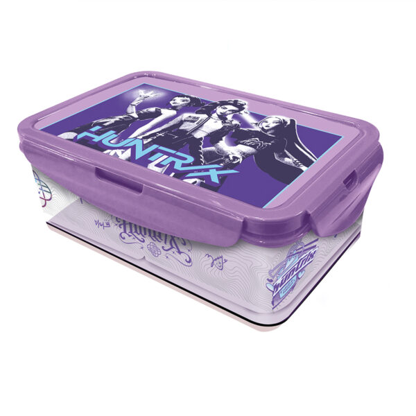 STOR K-Pop Demon Hunters Portapranzo Cestino Porta Merenda Tema Huntrix Lilla 20x13x7cm