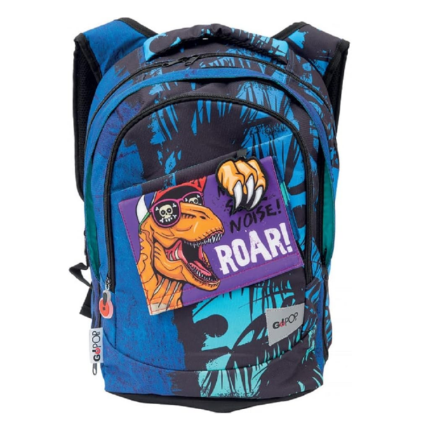GOPOP GoBaby Zaino Scuola Trex Estensibile a 3 Zip