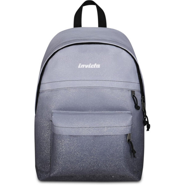 INVICTA Zaino Grigio Glitterato Capiente e Resistente