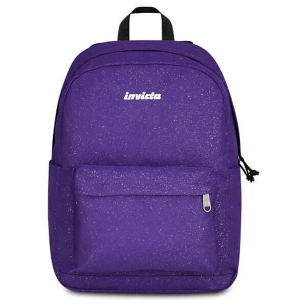 INVICTA Zaino Viola Glitterato Capiente e Resistente