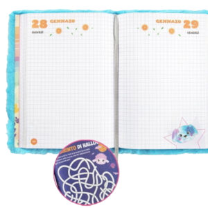 PANINI-Mofu-Mofu-Peluche-Orsetto-Azzurro-Diario-Agenda-2026-2027-2