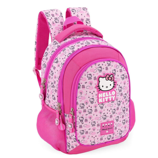 PANINI Zaino Scuola Hello Kitty Pink Pattern & Icons