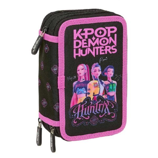 SAFTA AStuccio 3 Zip K-POP Demon Hunters Huntrix Netflix Nero Lilla