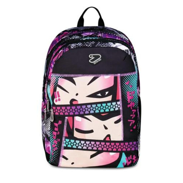 SEVEN Zaino Scuola Double Comic Stile Manga Pop Art Ergonomico
