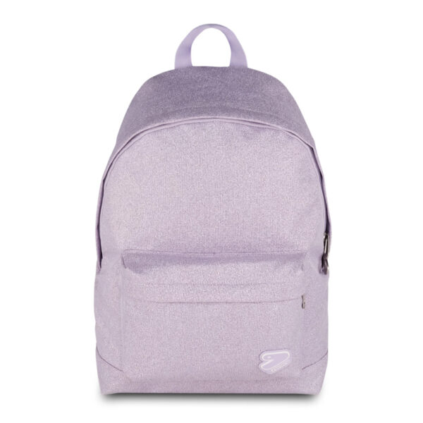SEVEN Zaino Monocolore Rosa Chiaro Glitterato Casual Luminoso Capiente