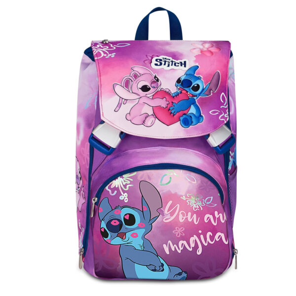 SEVEN Zaino Scuola Disney Stitch You Are Magical Rosa e Lilla