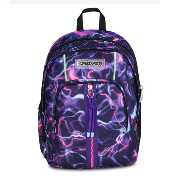 SEVEN Zaino Scuola Electric Plasma Neon Waves