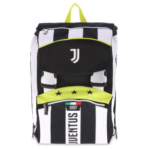 SEVEN-Zaino-Scuola-Juventus-Nero,-Bianco-e-Giallo-Fluo