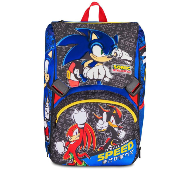 SEVEN Zaino Scuola Sonic The Hedgehog con Sonic, Knuckles e Shadow