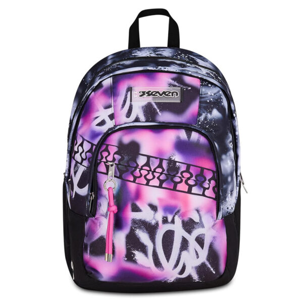 SEVEN Zaino Scuola Viola e Fucsia Ergonomico per Ragazza