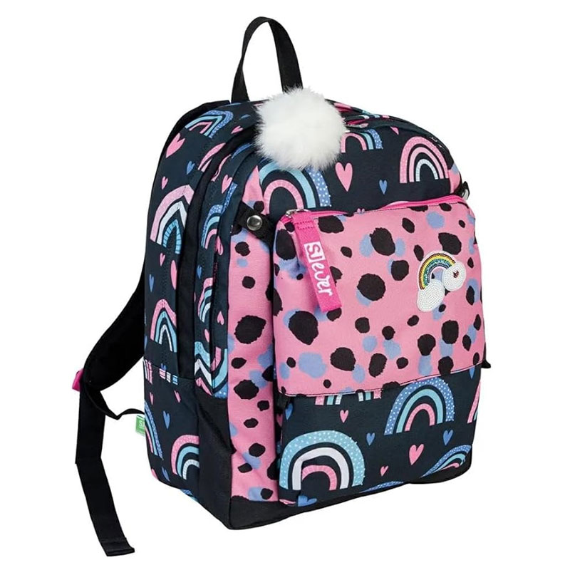 SJ GANG SEVEN Zaino Rainbow Leopard