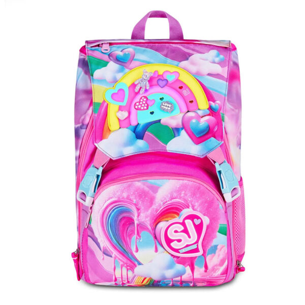 SJ GANG SEVEN Zaino Scuola Arcobaleno Ergonomico per Bambina
