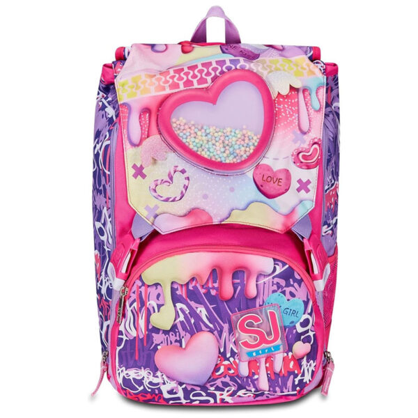SJ GANG SEVEN Zaino Scuola Love & Shaker Ergonomico per Bambina