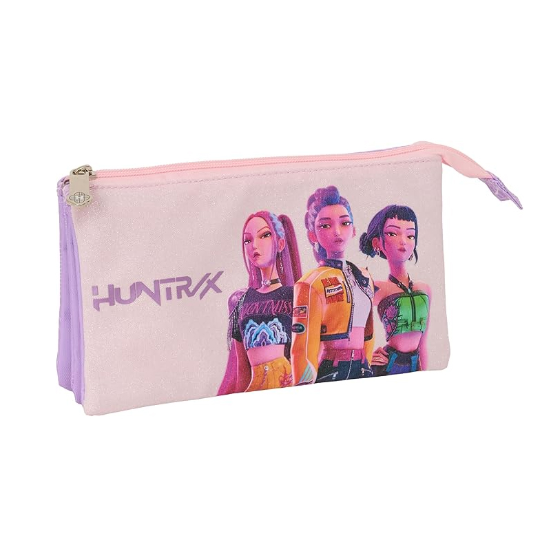 SAFTA Astuccio Beauty K-POP Demon Hunters Rosa 22x3x12 cm