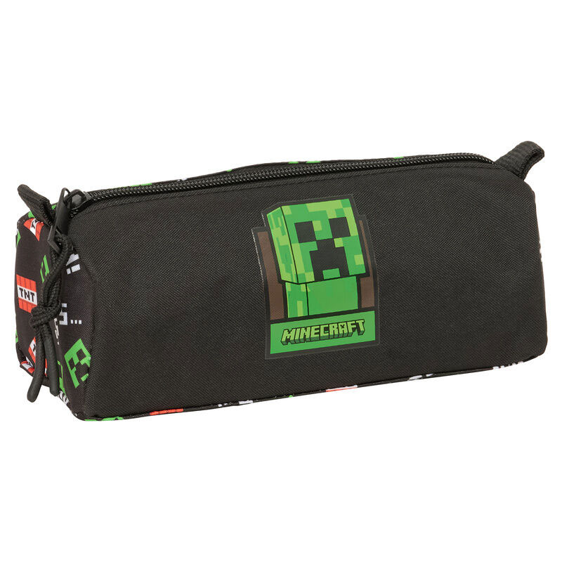 SAFTA Astuccio Borsello Minecraft Creeper per Scuola e Tempo Libero