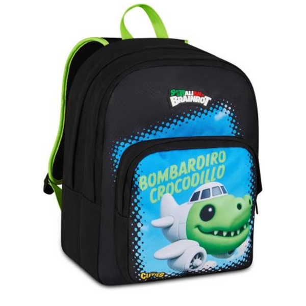 SEVEN Zaino Scuola Elementare Brainrot Ufficiale Bombardiro Crocodillo