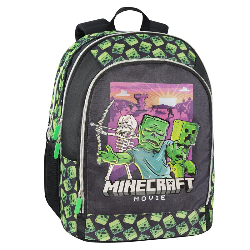 SEVEN-Zaino-Scuola-Elementare-Licenza-Ufficiale-Warner-Bros.-Mojang-A-Minecraft-Movie