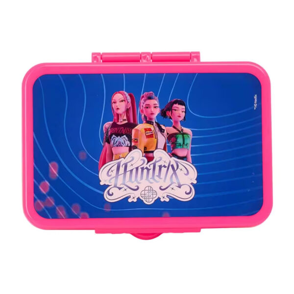 STOR K-Pop Demon Hunters Portapranzo Cestino Porta Merenda Tema Huntrix Rosa 18x12x5 cm