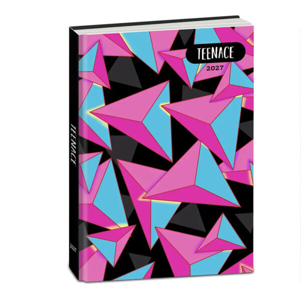 TEENACE Diario Agenda Geometrica Colorata Scuola 2026-2027