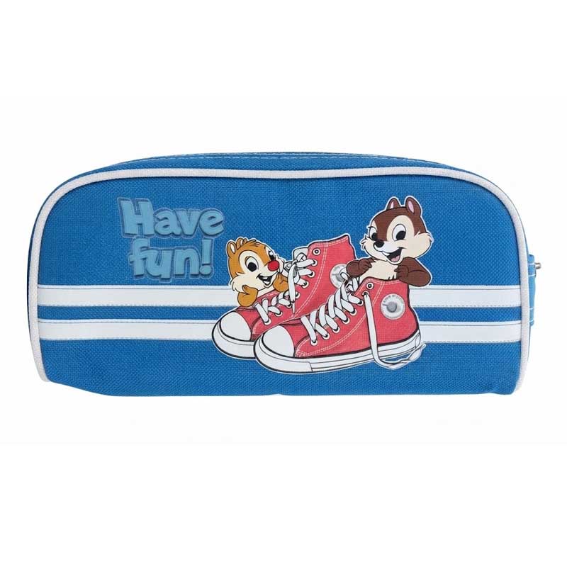 DISNEY Astuccio Scuola Chip & Dale – Cip e Ciop “Have Fun!” Blu